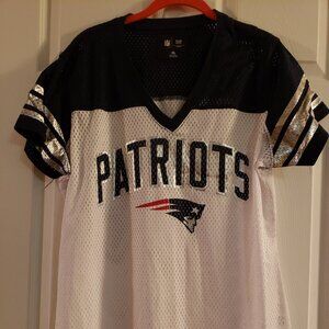 COPY - NFL, women's New England, Patriots mesh top, sz XL